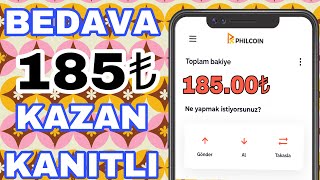 Bedava 185₺ Kazan!!💰KANITLI VİDEO! İnternetten Para Kazanma 2022 Para Kazan