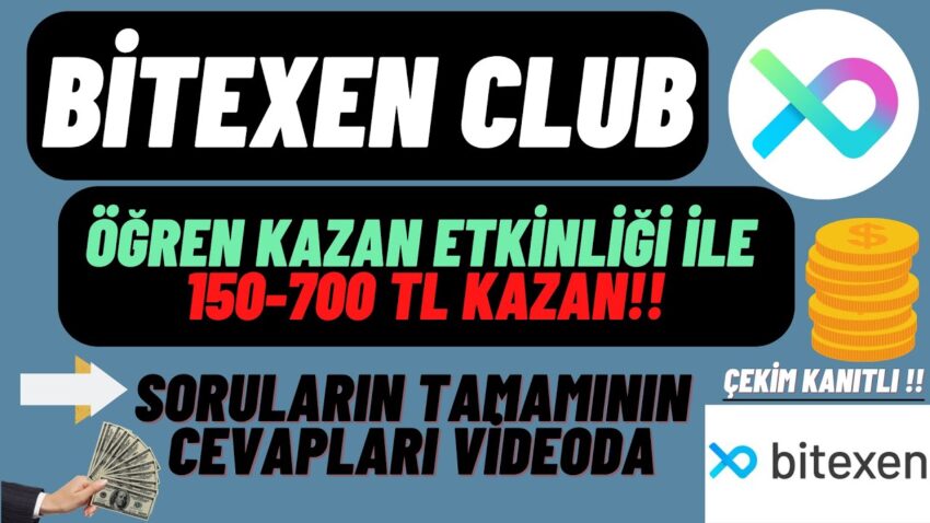 BitexenClub Soru Çöz Para Kazan !! 200-700 TL Kazanma Fırsatı Prof-Uzman-Zor Bütün Soru Cevapları ! Para Kazan