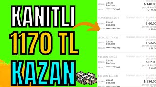 Kanıtlı 1170 TL Kazan 🤑 Ödeme Kanıtlı 💰 İnternetten Para Kazanma 2022 Para Kazan
