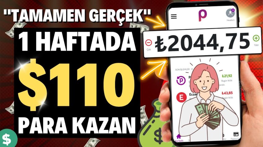 1 HAFTADA $110 PARA KAZAN 🤑 ( Ödeme Kanıtlı ) – İnternetten Para Kazanma 2022 / Dolar Kazan Para Kazan