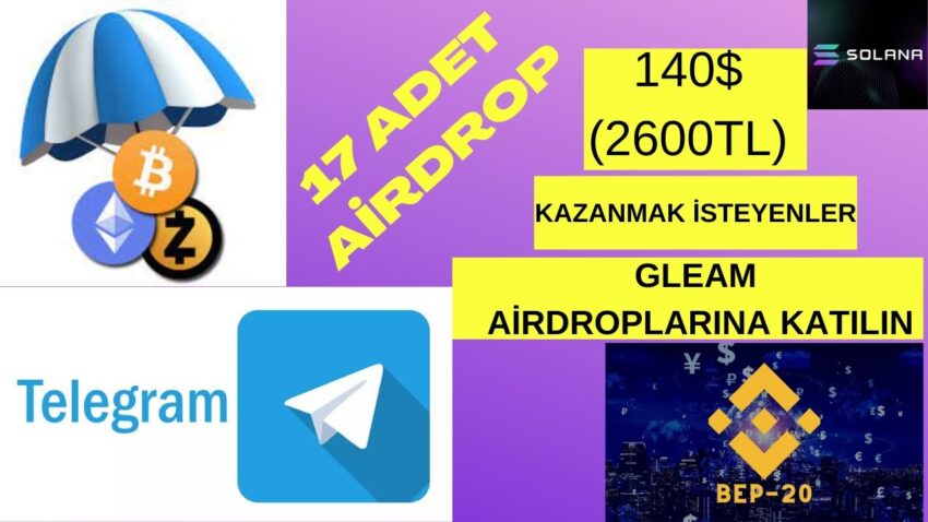 140$(2600TL) Değerinde 17 Adet Airdrop  İle Para Kazan / Katılım Çok Basit / Telegram Airdropları #2 Para Kazan