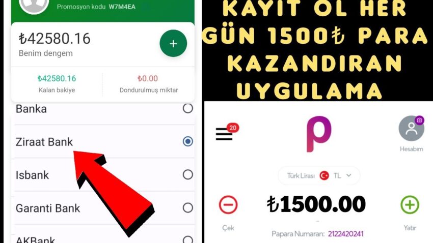 GÜNLÜK 1500 TL KAZANDIRAN YENİ SİTE GELDİ  KAYIT OL KAZAN – internetten para kazanma – bedava para Para Kazan