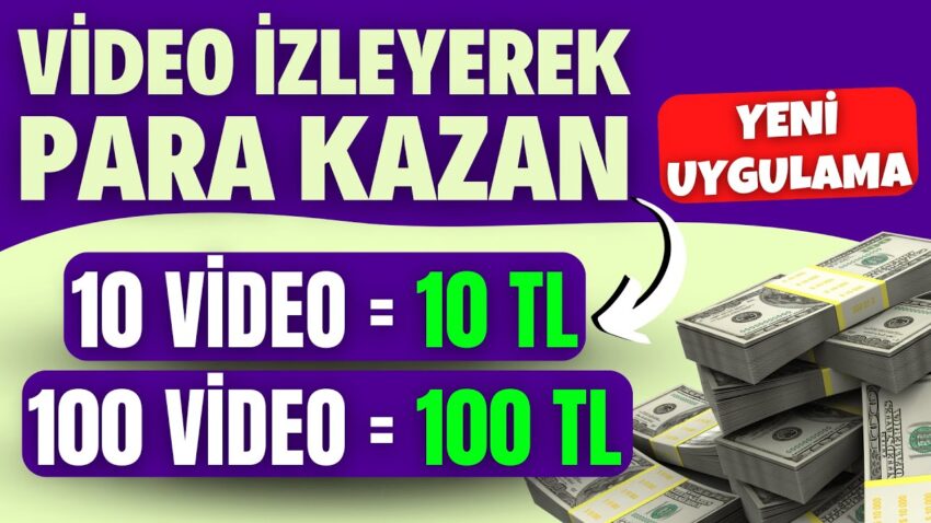 VİDEO İZLEYEREK GÜNDE 100 TL PARA KAZAN 🤑 ( Yeni Yöntem ) – İnternetten Para Kazanma 2022 Para Kazan