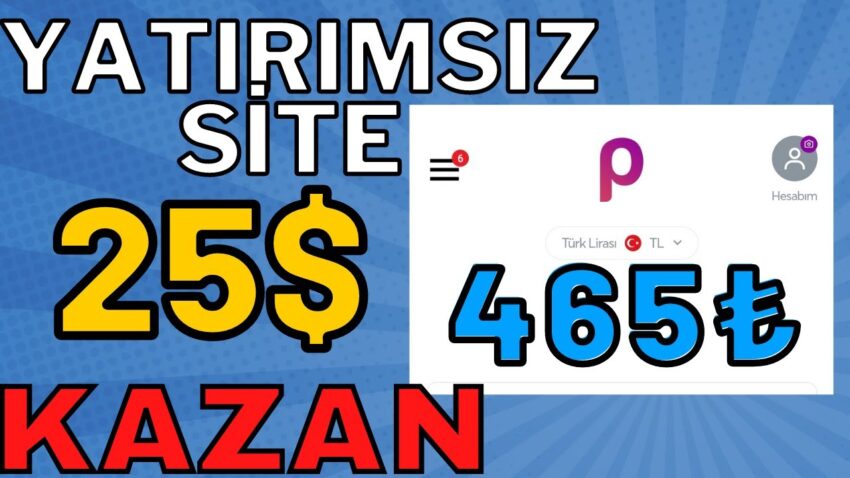 Yeni Yatırımsız Site 25$ Kazan- (KANITLI VİDEO ) İnternetten Para Kazanma Yolları 2022 Para Kazan