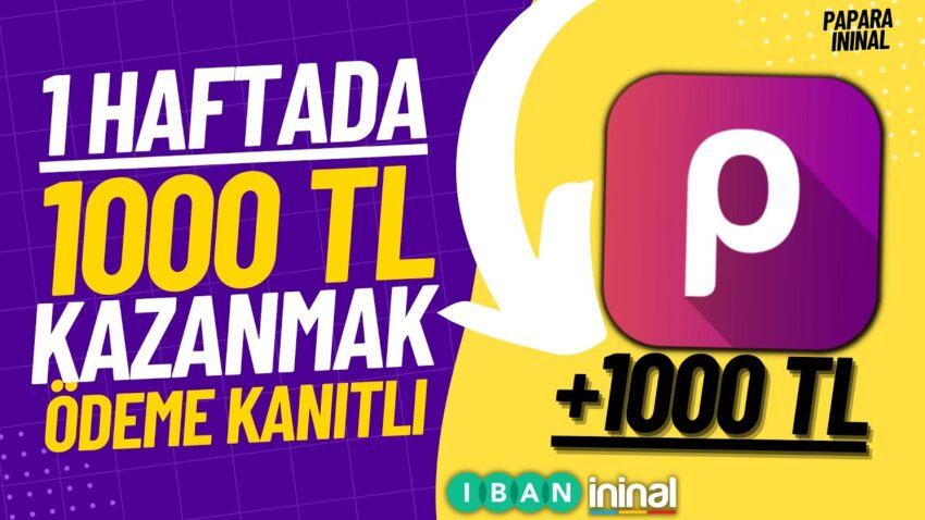 1 HAFTADA 1000 TL PARA KAZANMAK 💰 Ödeme Kanıtlı 💰 İnternetten Para Kazanmak 2022 Para Kazan
