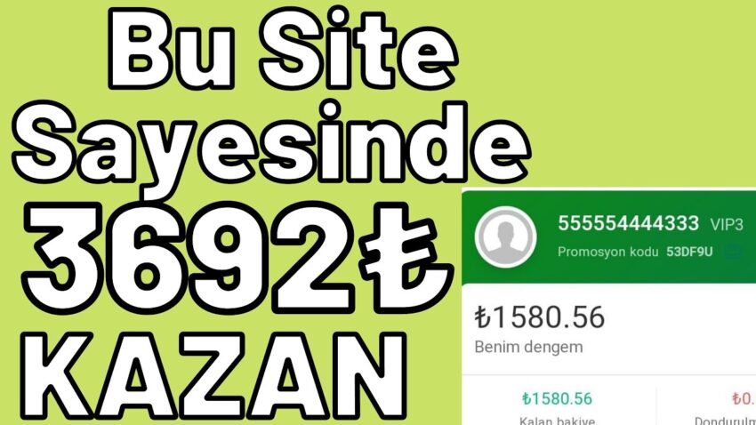 Bu Site Sayesinde Bedava 3692₺ Kazan 🤑 Ödeme Kanıtlı 💰 İnternetten Para Kazanma 2022 Para Kazan