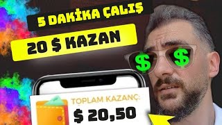 DAKİKALAR İÇİNDE 20 $ KAZAN | EVDE PARA KAZANMA | İNTERNETTEN PARA KAZANMA 2022 Para Kazan