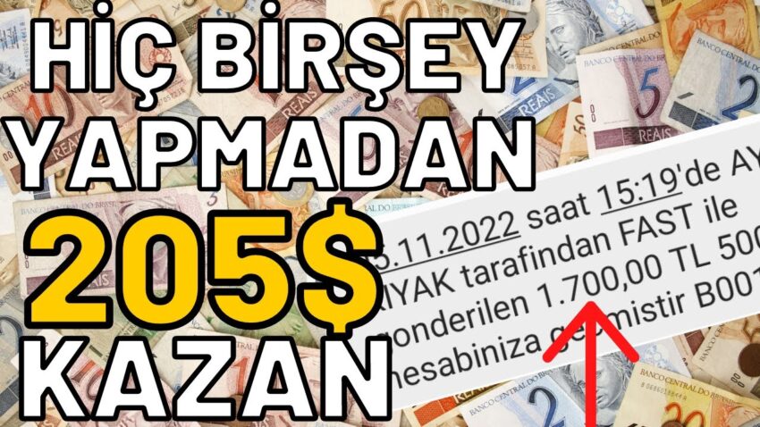 HİÇ BİRŞEY YAPMADAN 205$ Kazan 🤑-💰(ÖDEME VİDEO)🤑- İnternetten Para Kazanma Yolları 2022 Para Kazan