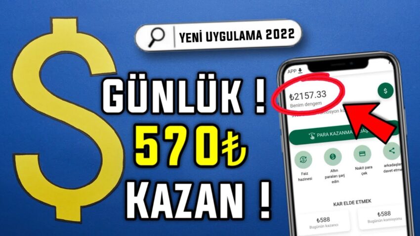 Yeni Uygulama İle 10 Dakikada 570₺ Kazan! 🤑 – İnternetten Para Kazanma Yolları 2022 Para Kazan