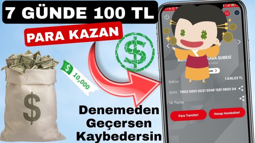 1 Haftada Her Gün 100 TL Para Kazan 🤑💰 – İnternetten Para Kazanma Sitesi Part 2 Para Kazan