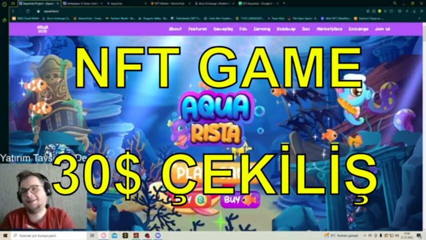 AQUARISTA WAX AĞI NFT GAME İNCELEME !! | 30$ ÇEKİLİŞ !! | BALIK BESLE PARA KAZAN !! Para Kazan