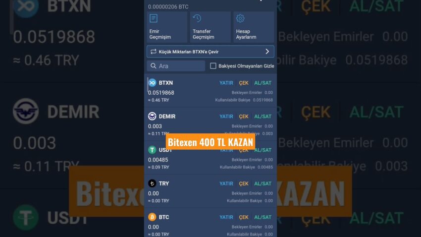 Bitexen %10 Kazanç Kampanyası | 400 TL Kazan! Çekilebilir Airdrop #bitexen #airdrop #crypto #btc Bitexen 2022
