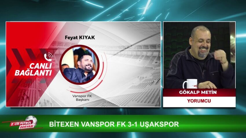 Bitexen Vanspor FK 3 – 1 Uşakspor |  Bitexen Vanspor FK Başkanı Feyat KIYAK  Telefon Bağlantısı Bitexen 2022