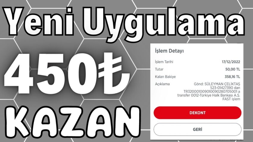Bu Uygulama ile Günlük 450₺ Kazan 🤑💰(ÖDEME KANITLI VİDEO) – İnternetten Para Kazanma Yolları 2022 Para Kazan