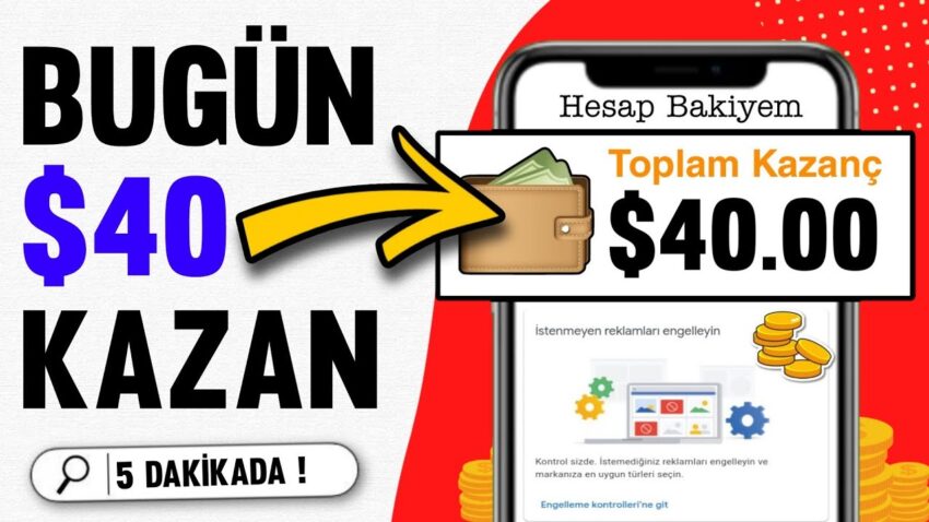 Bugün $40 Kazan! 🤑 (ÖDEME KANITLI) – İnternetten Para Kazanma 2022 💰 Para Kazan
