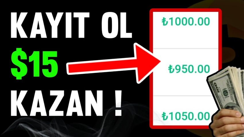 Sadece Kayıt Ol 15$ Kazan! 🤑 (Yeni Çıktı) – İnternetten Para Kazanma 2022 Para Kazan