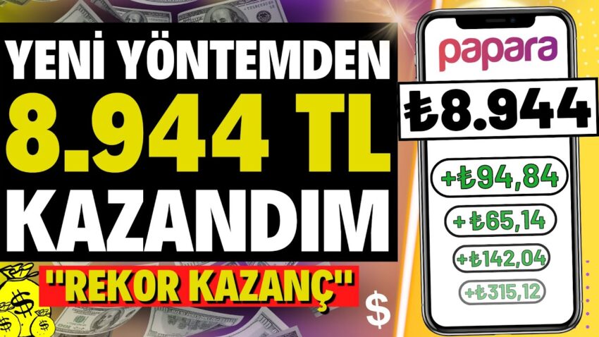 YENİ YÖNTEMLE 8.944 TL PARA KAZAN 🤑 ( REKOR KAZANÇ ) – İnternetten Para Kazanma 2022 Para Kazan