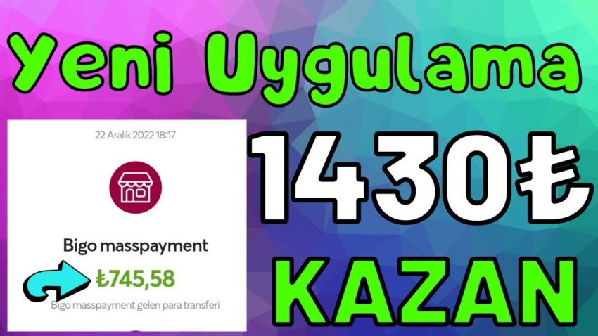 Yeni Uygulama İle Günlük 1430₺ Kazan 🤑💰(ÖDEME KANITLI VİDEO) – İnternetten Para Kazanma Yolları 2022 Para Kazan