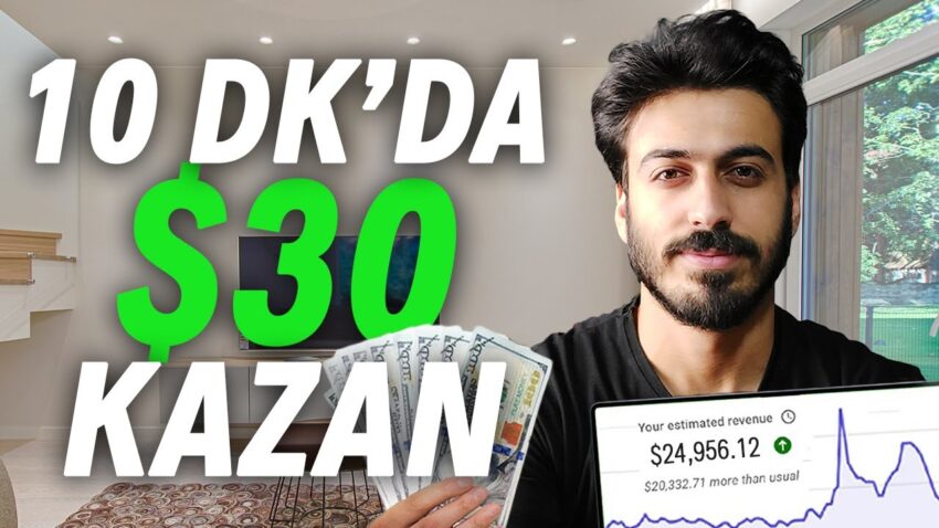10 DK’DA $30 PARA KAZAN! 🤑 (İnternetten Dolar Kazanma Yolları) Para Kazanma 2023 Para Kazan