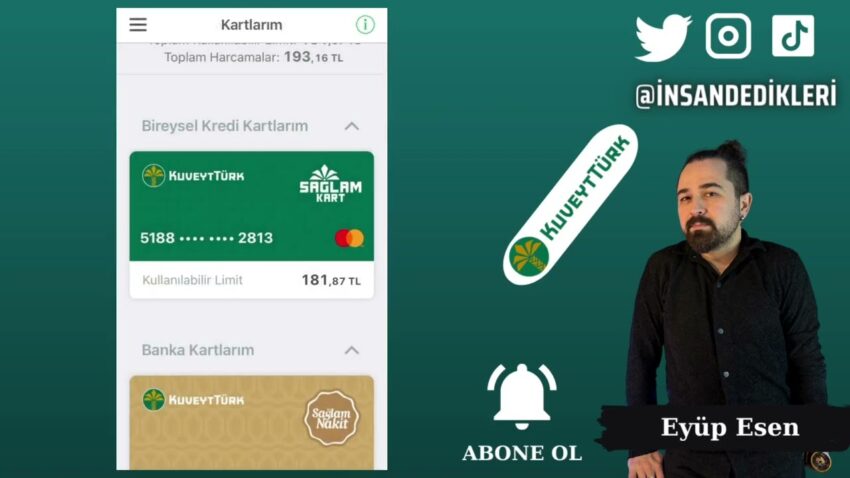 Kuveyt Türk Mobil Bankacılık Kredi Kartı Hareketleri – Kart Kapatma İşlemleri Banka Kredi