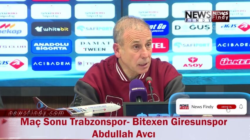 Maç Sonu Trabzonspor  Bitexen Giresunspor Abdullah Avcı Bitexen 2022