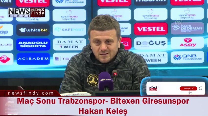Maç Sonu Trabzonspor- Bitexen Giresunspor Hakan Keleş Bitexen 2022