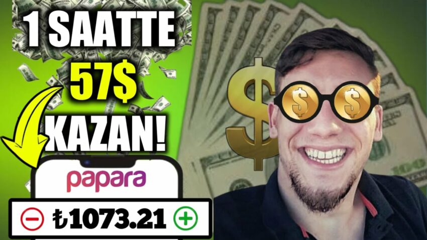 1 SAATTE $57 KAZAN!💰 (ÖDEME KANITLI) – İnternetten Para Kazanma 2023 (Dolar Kazanma) Para Kazan