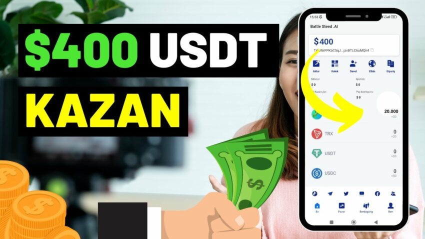 $400 USDT DAVET BONUSU 🤑 KAZANMAK İÇİN YATIRIM YAP (İnternetten Para Kazanma 2023) 💰 Para Kazan
