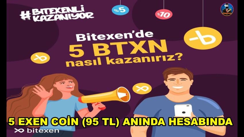 Bedava 5 EXEN COİN (95 TL) Kaçırmayın/Yatırım Yok/Bitexen Borsası Coini Bitexen 2022