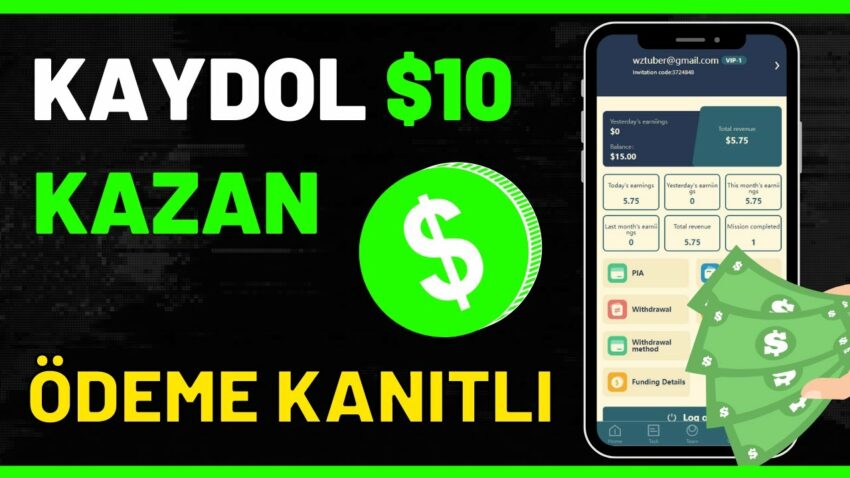 KAYDOL 10$ KAZAN 🤑 HERGÜN BEDAVA USDT KAZAN! İnternetten Para Kazanma 2023 Para Kazan