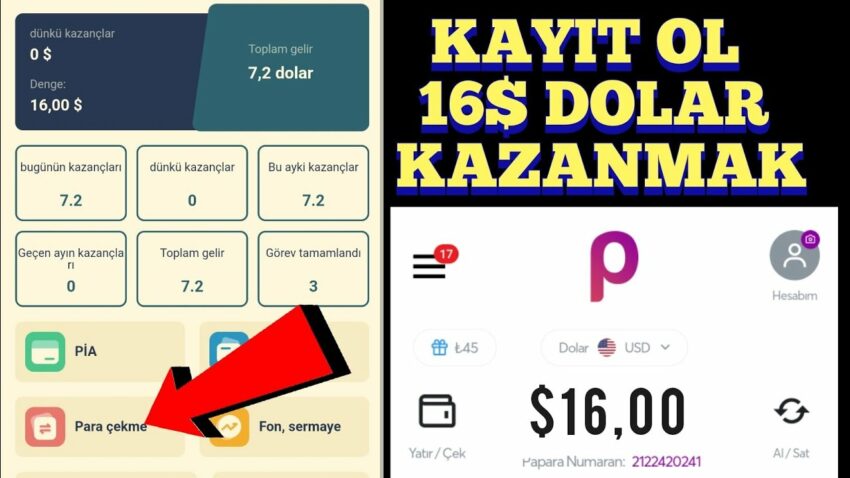 KAYIT OL GÖREV YAP 10$ DOLAR KAZAN | internetten para kazanma – bedava para kazanma Para Kazan