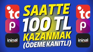 SAATTE 100₺ KADAR KAZANDIRAN 2 MOBİL UYGULAMA | 2023 İNTERNETTEN PARA KAZAN Para Kazan