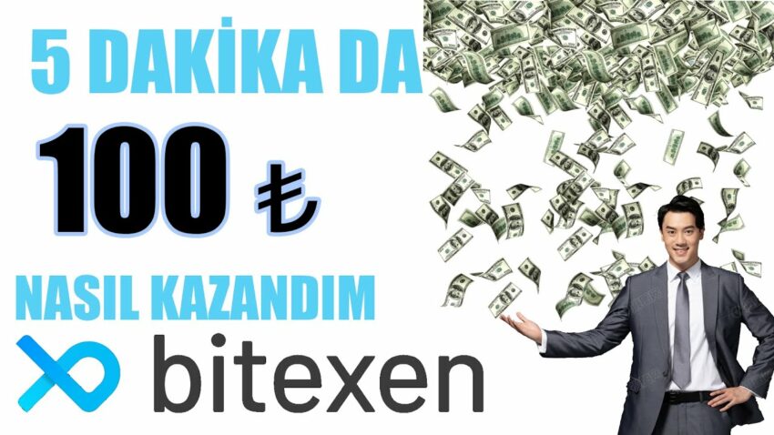 Bitexen 5 DAKİKADA  100 TL Kazanmak | İnternetten Para Kazanma Bitexen 2022