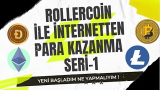 RollerCoin Sıfırdan Başlangıç Bölüm-1 Görevler ve Nasıl Yapılacağı !  İnternetten Kripto Para Kazan Kripto Kazan 2022