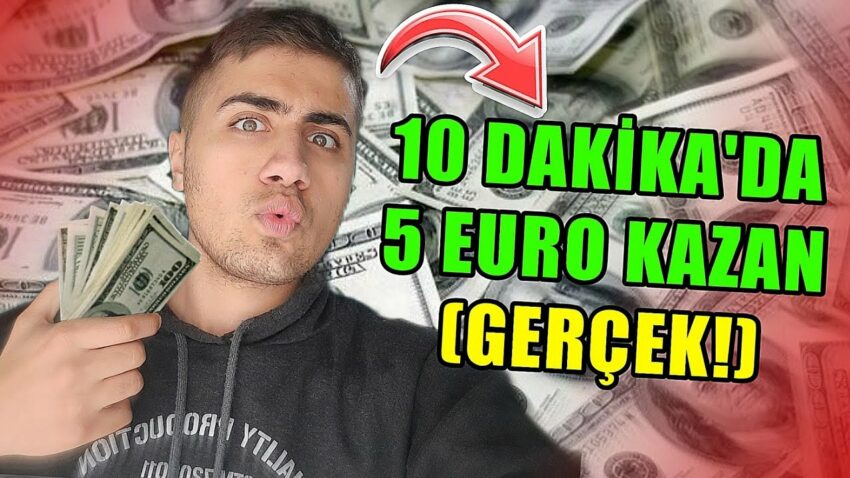 10 DAKİKA’DA 5 EURO KAZAN (GARANTİLİ) İnternet para kazan, İnternet para kazanma yolları Para Kazan