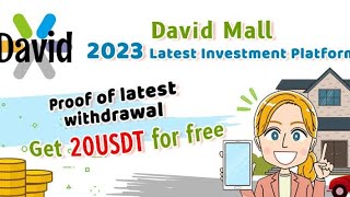 David Mall 20 USDT Başlangıç Bonusu | Tıkla Para Kazan | Görev Tamamla Anında Hesabına Parayı Çek Kripto Kazan 2022