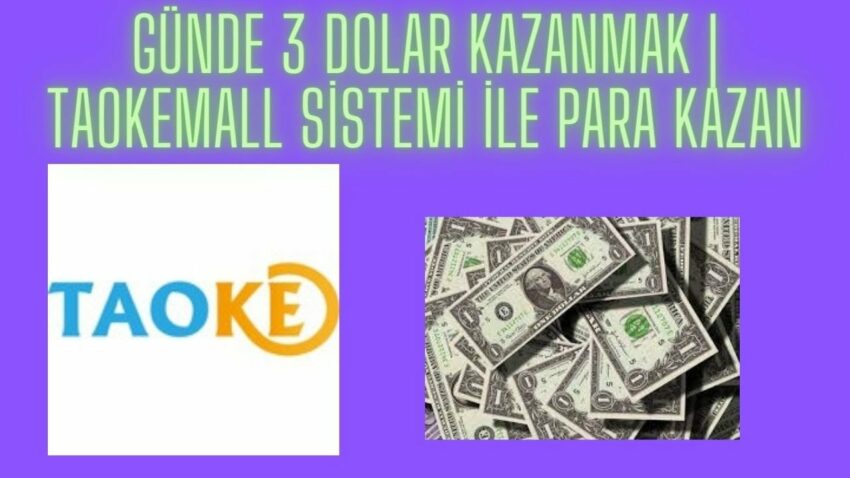 Günde 3 Dolar Kazanmak | Taokemall Sistemi ile Para Kazan | New Usdt Earning Site Para Kazan