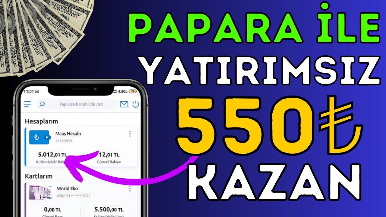 Papara-Ile-Yatirimsiz-550-Kazan-Odeme-Kanitli-Internetten-Para-Kazanma-2023-Para-Kazan