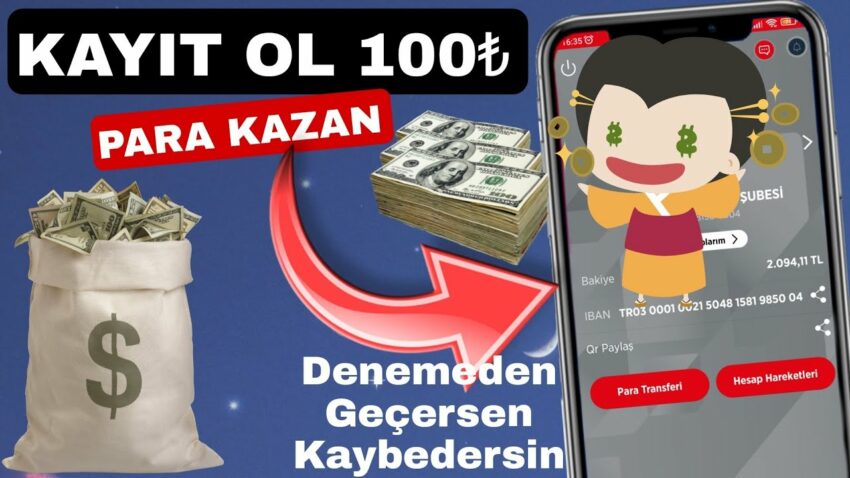 Siteye Gir 100 TL Para Kazan 💰🤑 İnternetten Para Kazanma Sitesi 💸💸 Para Kazan