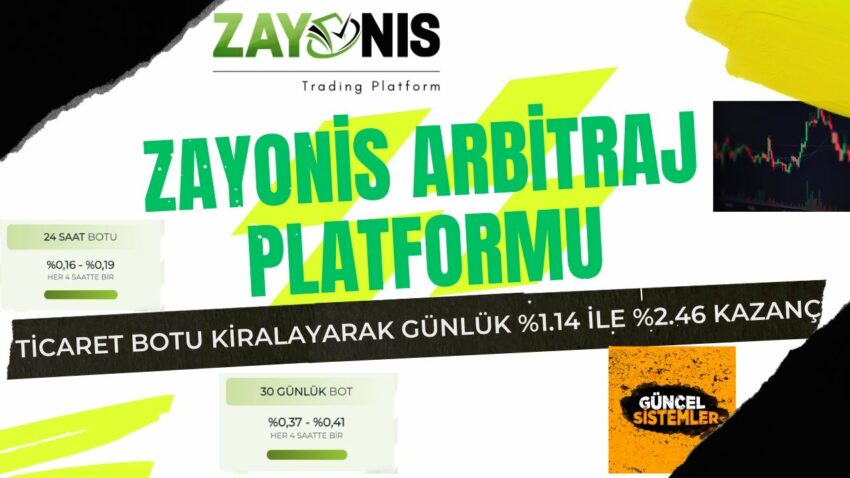 Zayonis | Arbitraj Platformu ✅ | Ticaret Botu Kiralayarak 💰 Günlük %1.14 ile %2.46 Kazanç 🤑 Ek Gelir 2022