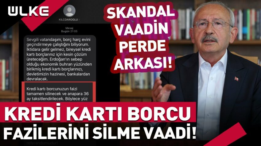 Kılıçdaroğlu’nun “Kredi Kartı Borç Faizlerini Silme” Vaadine Canlı Yayında Tepki: Yalan Yapamazsınız Banka Kredi