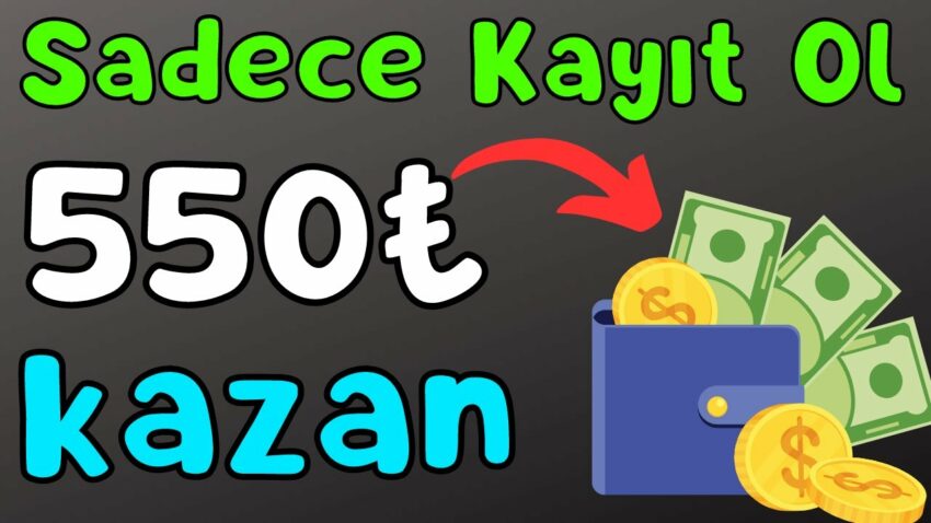 Sadece Kayıt Ol Bedava 550₺ Kazan 🤑-💰(ÖDEME VİDEO)🤑- İnternetten Para Kazanma Yolları 2023 Para Kazan