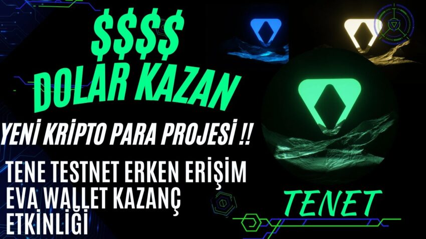 Yatırımsız Tenet Token Kripto Kazan [ Eva Wallet ] Dolar Kazan !! #kripto #bitcoin Kripto Kazan 2022