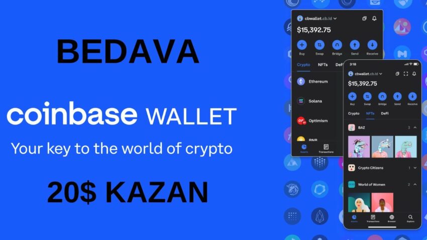 Coinbase wallet ile BEDAVA 20$ KAZAN! & İZLE KAZAN Kripto Kazan 2022