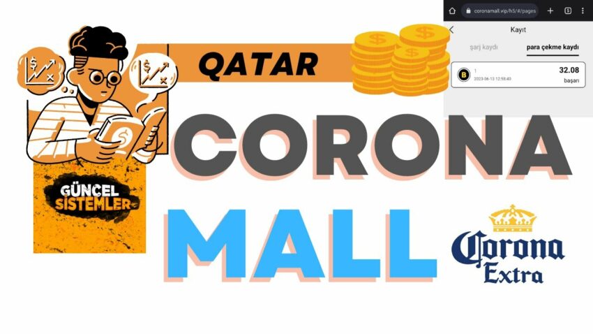 Corona Mall | Kayıt OL 8 Dolar Bonus 🎉 | 8$ Günlük 1.5$ Kazanç🤑 | 32 Dolar Ödeme Kanıtlı✅ QATAR Ek Gelir 2022