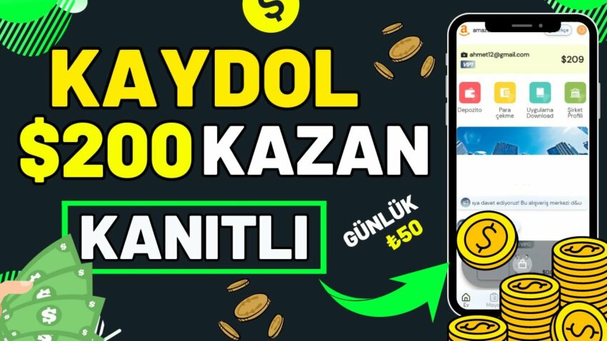 KAYDOL $200 USDT KAZAN 🤑 MADENCİLİK YAPARAK PARA KAZAN 💰 İnternetten Para Kazanma 2023 Para Kazan