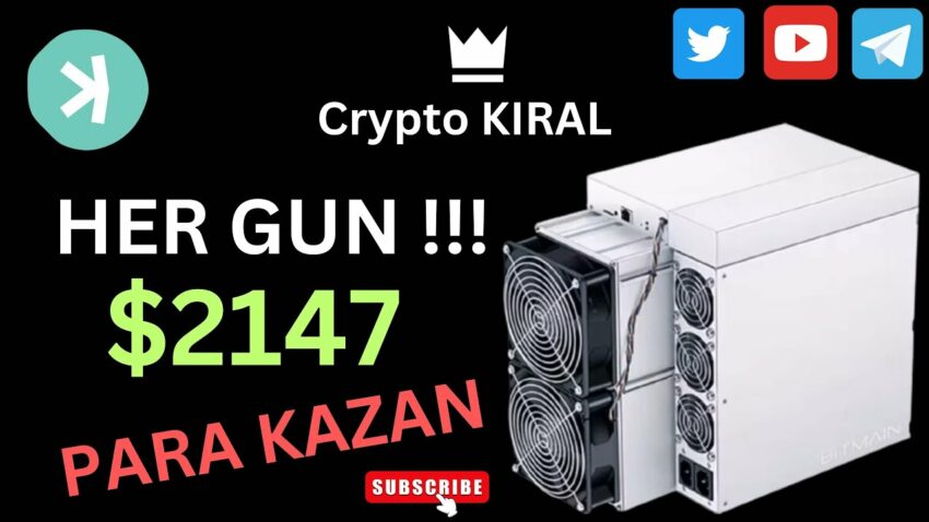 Kripto madenciligi ile,para kazan,her gun kazan,Bitmain KS3 Kaspa miner Kripto Kazan 2022