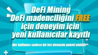 Yeni DEFM ile Yatırımsız Dolar Kazan 🤑 | 5 Günlük Ücretsiz Madencilik Paketi Bonusu 🚀 | Devam 👈 Kripto Kazan 2022