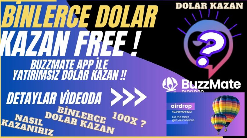 BuzzMate İle Ücretsiz Bzm Token Dolar Kazan #kripto Kripto Kazan 2022