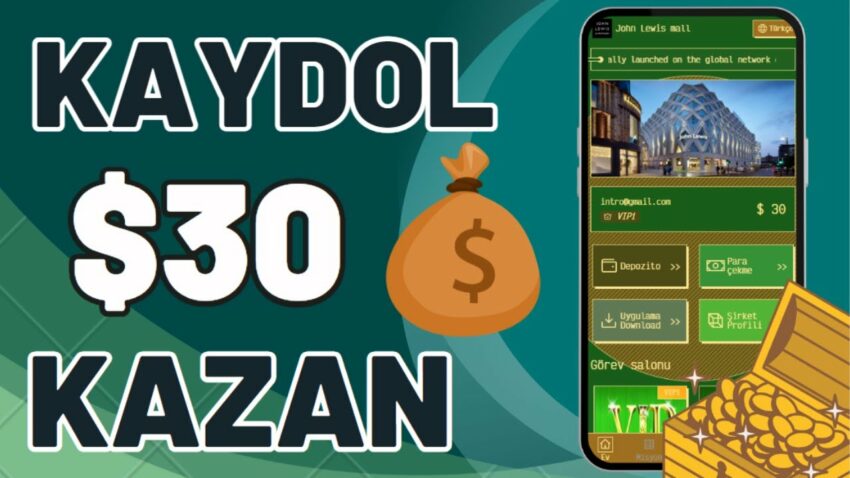 KAYDOL $30 USDT PARA KAZAN 🤑 ₺80 PARA ÇEKTİM 💰İnternetten Para Kazanma 2023 Para Kazan